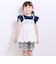 【お揃い】裾レースストライプ&チェック柄ショートパンツ(90~130cm)
