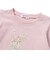 ウサギパッチ袖ハナガラ半袖Tシャツ(80~130cm)
