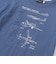 【JALコラボ】飛行機図面エンボス加工ロゴ半袖Tシャツ(90~140cm)