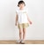【店舗限定】フラワーリボンフリルトップス＆ショートパンツセット(95～150cm)