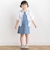 【店舗限定】フラワープリント ノースリーブワンピース(95～150cm)