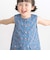 【店舗限定】フラワープリント ノースリーブワンピース(95～150cm)