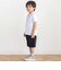 【店舗限定】立体ワンポイントプリント 半袖天竺ポロシャツ(95～150cm)