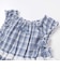 【お揃い】マドラスチェックサッカーティアードチュニックブラウス(80~150cm)