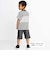 5.5分丈 ベルトロゴストレッチツイルパンツ