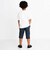 インディゴ×迷彩ストレッチ6分丈パンツ(110~160cm)