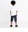 インディゴ×迷彩ストレッチ6分丈パンツ(110~160cm)