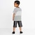 マルチボーダー切り替えTシャツ(110~160cm)