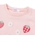 肩フリルイチゴウサギパッチ半袖Tシャツ(80~130cm)