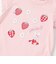 肩フリルイチゴウサギパッチ半袖Tシャツ(80~130cm)