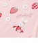 肩フリルイチゴウサギパッチ半袖Tシャツ(80~130cm)