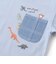 デニムポケット付き電車恐竜刺しゅうレイヤード半袖Tシャツ(80~130cm)