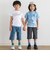 【ブルーインパルス】サイドテープストレッチツイルハーフパンツ(90~140cm)