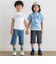 【ブルーインパルス】サイドテープストレッチツイルハーフパンツ(90~140cm)