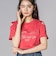 【接触冷感】ラインストーン肩あきTシャツ(130~160cm)