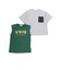 異素材ポケットTシャツ＆ノースリーブセット(110~160cm)