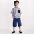 5.5分丈 ロゴ刺しゅうストレッチペインターパンツ(110~160cm)