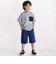 5.5分丈 ロゴ刺しゅうストレッチペインターパンツ(110~160cm)