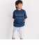 【速乾】レイヤード風  バイカラー BIG  半袖Tシャツ(110~160cm)