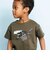 【接触冷感】WASKマーク ブラッシュタッチ プリント Tシャツ (100~160cm)