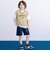 フロント切り替えロゴ刺しゅうツイルハーフパンツ(110~150cm)