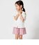【お揃い】シャンブレーレース刺しゅうストライプショートパンツ(90~150cm)