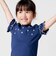 フラワーシャワー刺しゅうフリル天竺半袖Tシャツ(90~150cm)