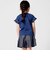 フラワーシャワー刺しゅうフリル天竺半袖Tシャツ(90~150cm)