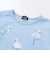 フラミンゴモチーフスカラップ袖Tシャツ(80~150cm)