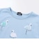 フラミンゴモチーフスカラップ袖Tシャツ(80~150cm)