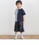 【店舗限定】タイダイ無地タフタ切り替えショートパンツ(100~150cm)