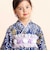 【お揃い】イチゴx花x花火総柄ショート丈プルオーバー浴衣+帯セット(80~130cm)