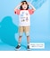 【接触冷感】モチーフ刺しゅうラグラン半袖Tシャツ(80~130cm)