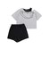 オフショルダー半袖Tシャツ＆パンツセット(130~160cm)
