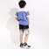グラデーションデニムワイドショートパンツ(110~150cm)