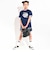 【接触冷感】袖レースハートパッチ天竺Tシャツ(110~150cm)