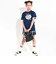 【接触冷感】袖レースハートパッチ天竺Tシャツ(110~150cm)