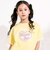 【接触冷感】袖レースハートパッチ天竺Tシャツ(110~150cm)