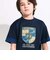 【接触冷感】プリント切替天竺Tシャツ(110~150cm)