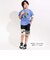 【接触冷感】プリント切替天竺Tシャツ(110~150cm)