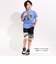 【接触冷感】プリント切替天竺Tシャツ(110~150cm)