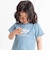 ゾウプリント天竺半袖Tシャツ+サイドポケットハーフパンツセット(80~90cm)