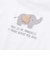 ゾウプリント天竺半袖Tシャツ+サイドポケットハーフパンツセット(80~90cm)