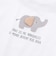 ゾウプリント天竺半袖Tシャツ+サイドポケットハーフパンツセット(80~90cm)