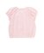 針抜きスムースステッチフラワー半袖ギャザーTシャツ(80~100cm)