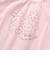 針抜きスムースステッチフラワー半袖ギャザーTシャツ(80~100cm)