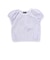 針抜きスムースステッチフラワー半袖ギャザーTシャツ(80~100cm)