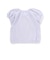 針抜きスムースステッチフラワー半袖ギャザーTシャツ(80~100cm)