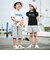 【お揃い】ナチュラルストライプハーフパンツ(90~140cm)