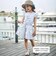 【お揃い】フラワープリントフリル袖Tシャツ(90~150cm)